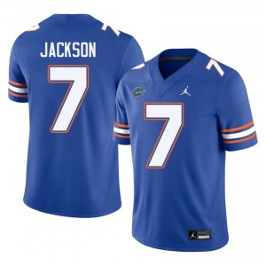 UF Gators #7 Amir Jackson Royal Football Jersey | Men's NCAA Authentic Edition 92628732