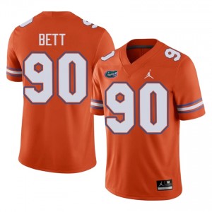 #90 Brendan Bett Florida Orange Men's Jersey | Premium Player Football Gear 91549392