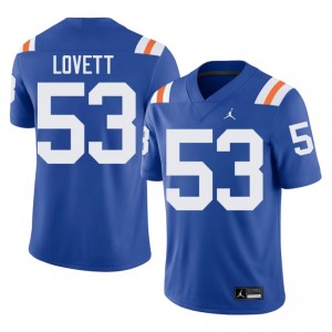 Bryce Lovett Gators #53 Royal Football Alternate Jersey | Men's Authentic College Edition 41525918