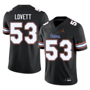 UF Gators #53 Bryce Lovett Black Football Jersey | Men's NCAA Authentic Edition 73935478