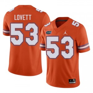 Bryce Lovett #53 Florida Gators Orange Football Player Jersey | Men's Official Team Gear 12302406