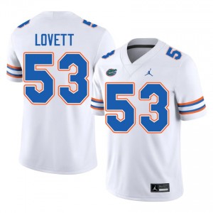 #53 Bryce Lovett Florida White Men's Jersey | Premium High School Football Gear 14585984