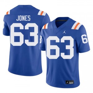 Caden Jones #63 Florida Gators Royal Football College Alternate Jersey | Men's Official Team Gear 59974962