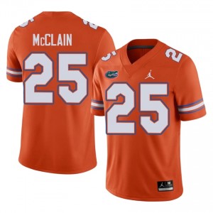 #25 Cormani McClain Florida Orange Men's Jersey | Premium Player Football Gear 66117839