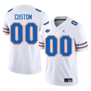 Custom #00 Florida Gators White Football High School Jersey | Men's Official Team Gear 11982886