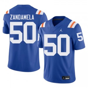 #50 Jason Zandamela Florida Royal Men's Alternate Jersey | Premium College Football Gear 51377047