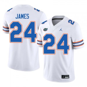 #24 Kamran James Florida White Men's Jersey | Premium High School Football Gear 76952418