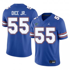 UF Gators #55 TJ Dice Jr. Royal Football Jersey | Men's NCAA Authentic Edition 45404764
