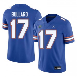 UF Gators #17 Titus Bullard Royal Football Jersey | Men's NCAA Authentic Edition 63425967