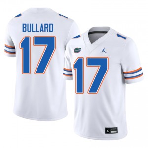 Titus Bullard Gators #17 White Football Jersey | Men's Authentic High School Edition 27482411
