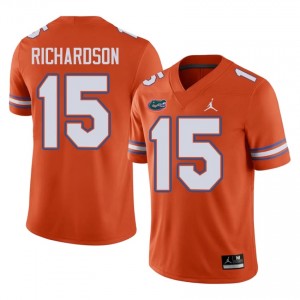 UF Gators #15 Anthony Richardson Orange Football Jersey | Men's NCAA Authentic Edition 12345455
