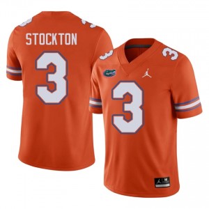 UF Gators #3 Bailey Stockton Orange Football Jersey | Men's NCAA Authentic Edition 15078182