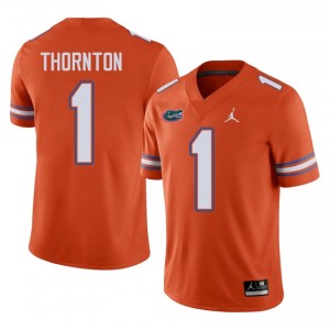 Bryce Thornton Gators #1 Orange Football Jersey | Men's Authentic Player Edition 27442940