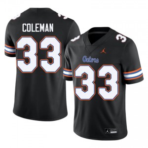 #33 DJ Coleman Florida Black Men's Jersey | Premium NCAA Football Gear 26845856