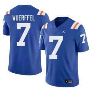 Danny Wuerffel #7 Florida Gators Royal Football College Alternate Jersey | Men's Official Team Gear 62121959