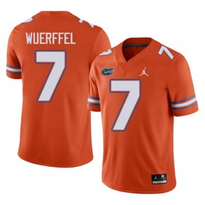Danny Wuerffel Gators #7 Orange Football Jersey | Men's Authentic Player Edition 20393336