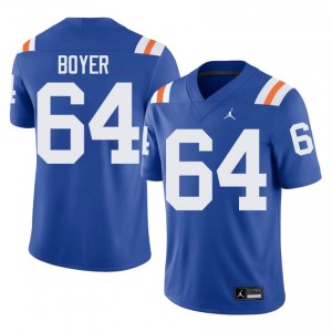 Eagan Boyer Gators #64 Royal Football Alternate Jersey | Men's Authentic College Edition 64631698