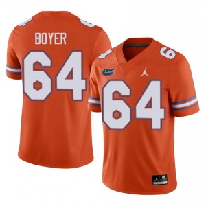 Eagan Boyer #64 Florida Gators Orange Football Player Jersey | Men's Official Team Gear 53250959