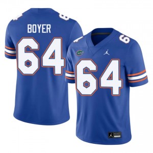 Eagan Boyer Gators #64 Royal Football Jersey | Men's Authentic University Edition 87614634