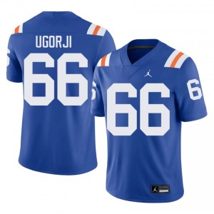 UF Gators #66 Emeka Ugorji Royal Football Alternate Jersey | Men's NCAA Authentic Edition 26841064