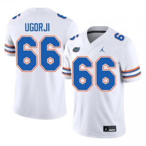 Emeka Ugorji Gators #66 White Football Jersey | Men's Authentic High School Edition 63971110