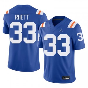 UF Gators #33 Errict Rhett Royal Football Alternate Jersey | Men's NCAA Authentic Edition 89003088