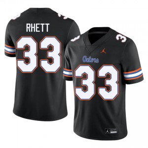 Errict Rhett #33 Florida Gators Black Football NCAA Jersey | Men's Official Team Gear 81108207