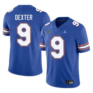 Gervon Dexter #9 Florida Gators Royal Football University Jersey | Men's Official Team Gear 85149630