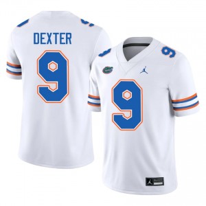UF Gators #9 Gervon Dexter White Football Jersey | Men's NCAA Authentic Edition 75210415