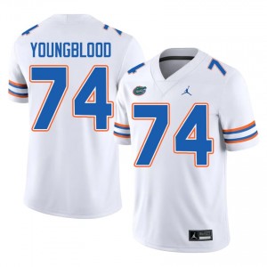 Jack Youngblood #74 Florida Gators White Football High School Jersey | Men's Official Team Gear 82989812
