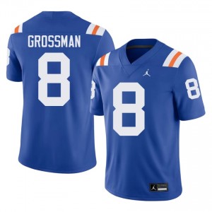 Rex Grossman Gators #8 Royal Football Alternate Jersey | Men's Authentic College Edition 25158675