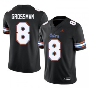 UF Gators #8 Rex Grossman Black Football Jersey | Men's NCAA Authentic Edition 42668772