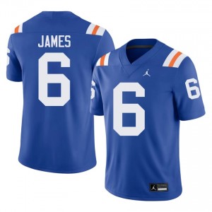 UF Gators #6 Shemar James Royal Football Alternate Jersey | Men's NCAA Authentic Edition 38359777