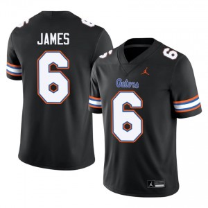 Shemar James #6 Florida Gators Black Football NCAA Jersey | Men's Official Team Gear 47657673