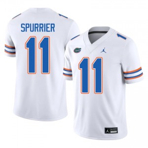 UF Gators #11 Steve Spurrier White Football Jersey | Men's NCAA Authentic Edition 71146459