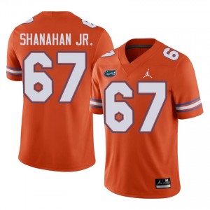 TJ Shanahan Jr. Gators #67 Orange Football Jersey | Men's Authentic Player Edition 11441616