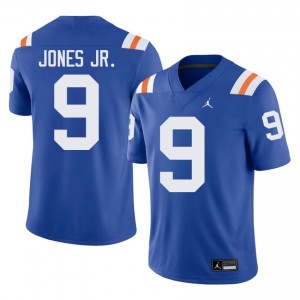 UF Gators #9 Tramell Jones Jr. Royal Football Alternate Jersey | Men's NCAA Authentic Edition 32881095