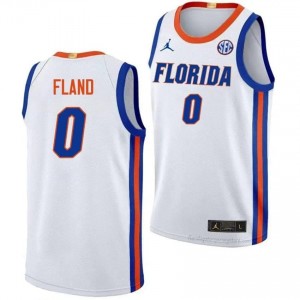 Boogie Fland #0 Florida Gators White Basketball High School Jersey | Men's Official Team Gear 90810122