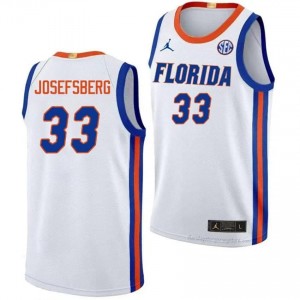 Cooper Josefsberg #33 Florida Gators White Basketball University Jersey | Men's Official Team Gear 69841186