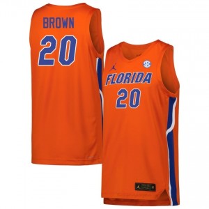 #20 Isaiah Brown Florida Orange Men's Jersey Premium NCAA Basketball Gear 31730805