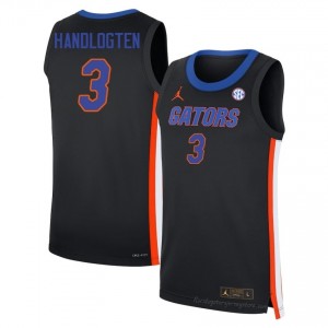 Micah Handlogten Gators #3 Black Basketball Jersey | Men's Authentic Player Edition 55684092