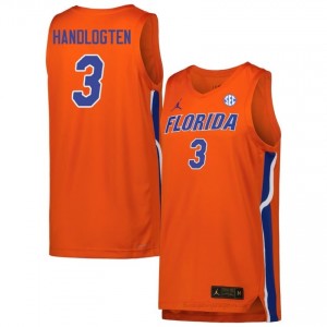 #3 Micah Handlogten Florida Orange Men's Jersey Premium NCAA Basketball Gear 44020397