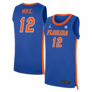 Viktor Mikic #12 Florida Gators Royal Basketball Player Jersey | Men's Official Team Gear 93672128