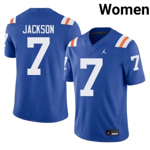 Amir Jackson Gators #7 Royal Football Alternate Jersey | Women's Authentic College Edition 99077398