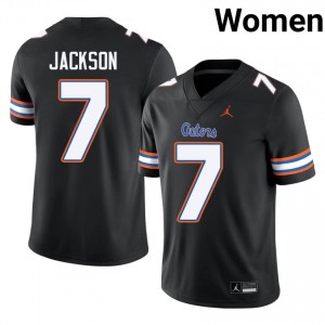 UF Gators #7 Amir Jackson Black Football Jersey | Women's NCAA Authentic Edition 99603181
