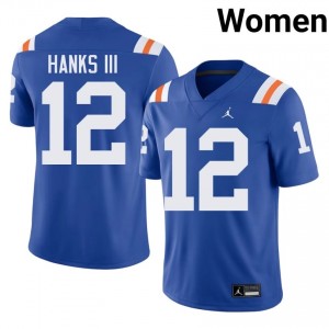 Ben Hanks III #12 Florida Gators Royal Football College Alternate Jersey | Women's Official Team Gear 60621512