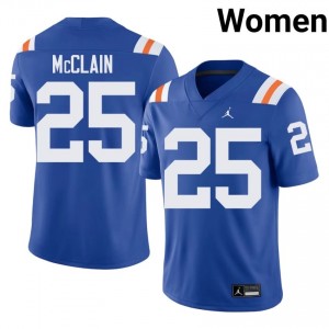 Cormani McClain Gators #25 Royal Football Alternate Jersey | Women's Authentic College Edition 97866140