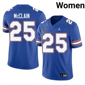 Cormani McClain Gators #25 Royal Football Jersey | Women's Authentic University Edition 56986131