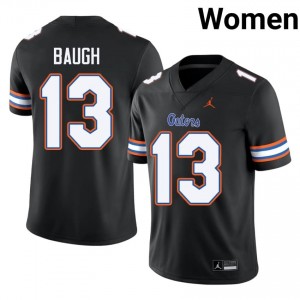 Jadan Baugh Gators #13 Black Football Jersey | Women's Authentic NCAA Edition 70765858