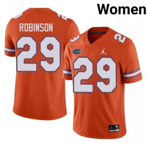#29 Jaden Robinson Florida Orange Women's Jersey | Premium Player Football Gear 40154866